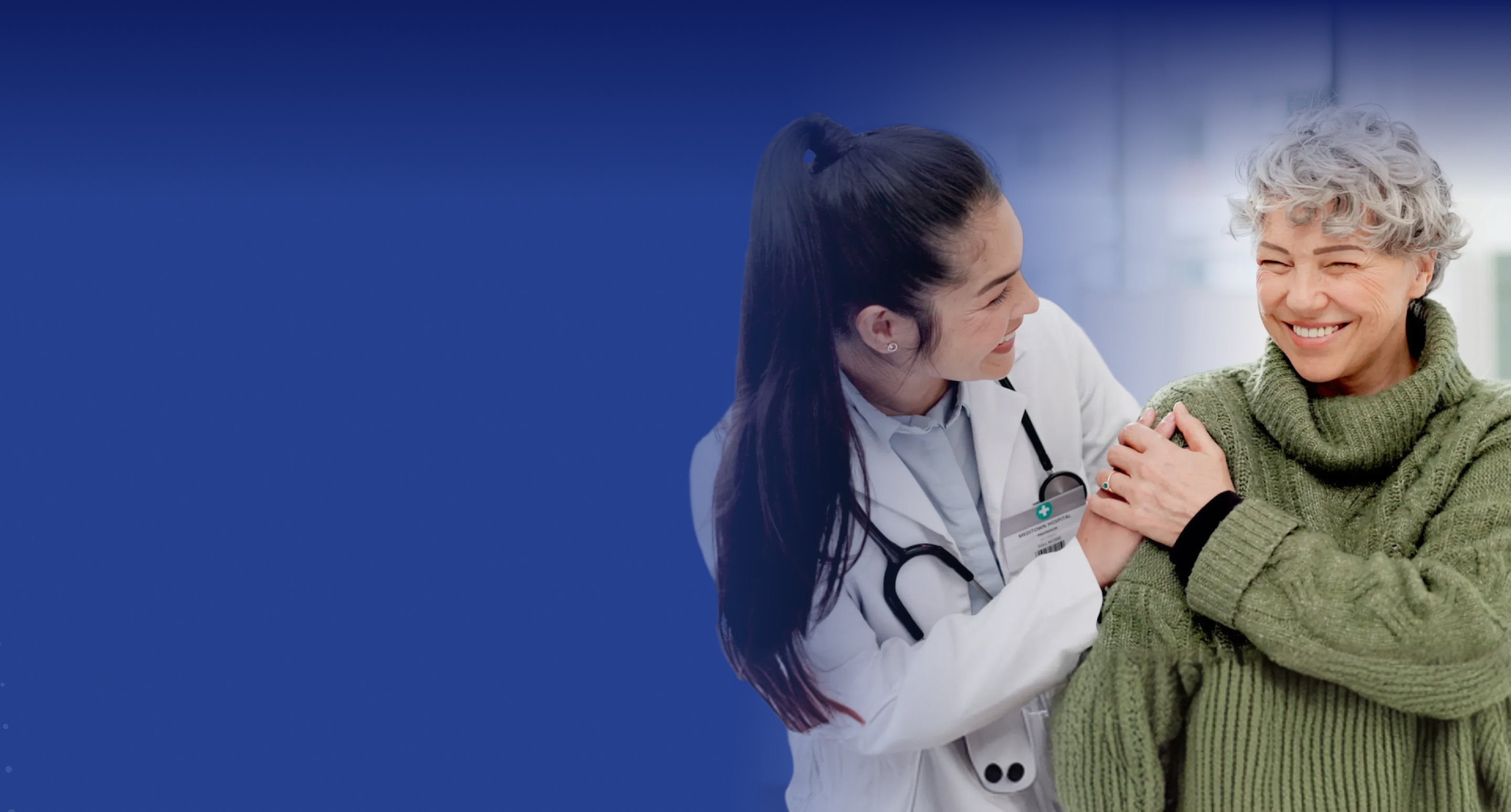 physician helping patient