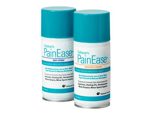 bottles of pain ease spray